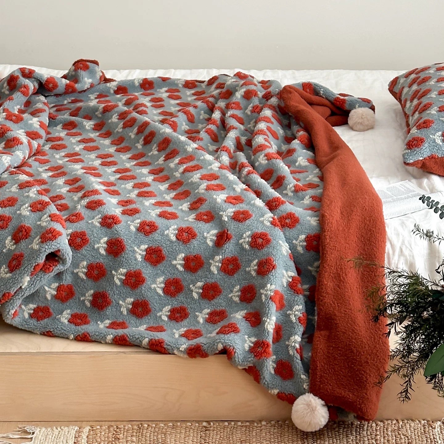 natural organic flower blanket (5design) オールシーズン使える万能