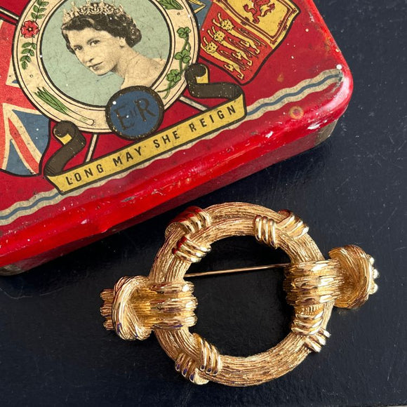 ブローチ】Christian Dior オールドDior ヴィンテージ スカーフリング