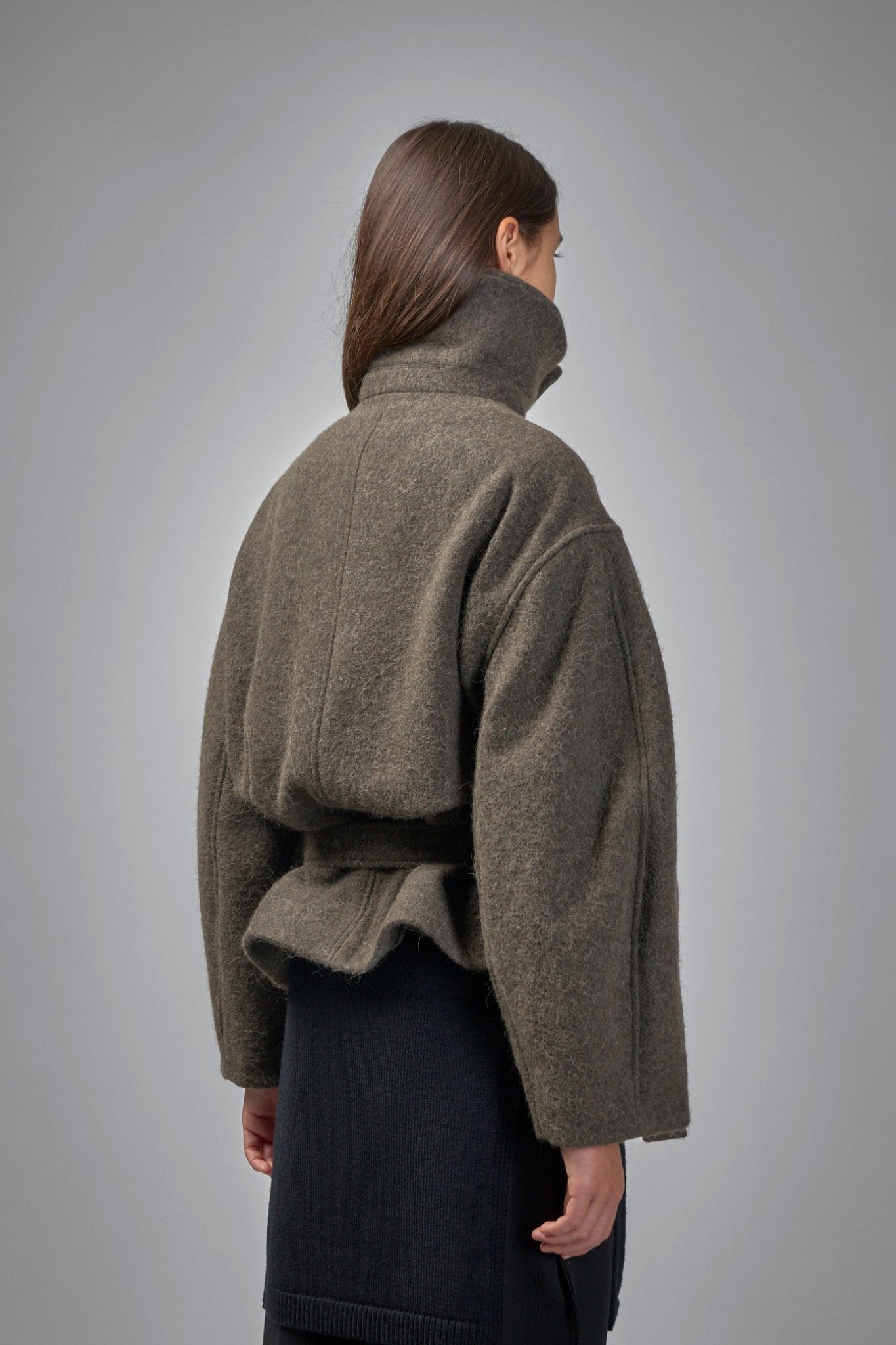 Lemaire Short Asymmetrical Bathrobe Coat - LABELS