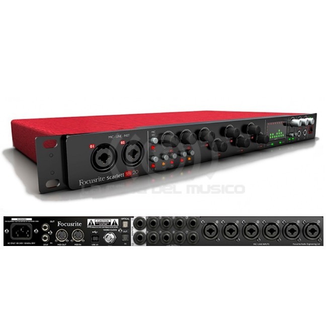 SCARLETT 18i20 USB INTERFAZ AUDIO FOCUSRITE - La Casa del Músico