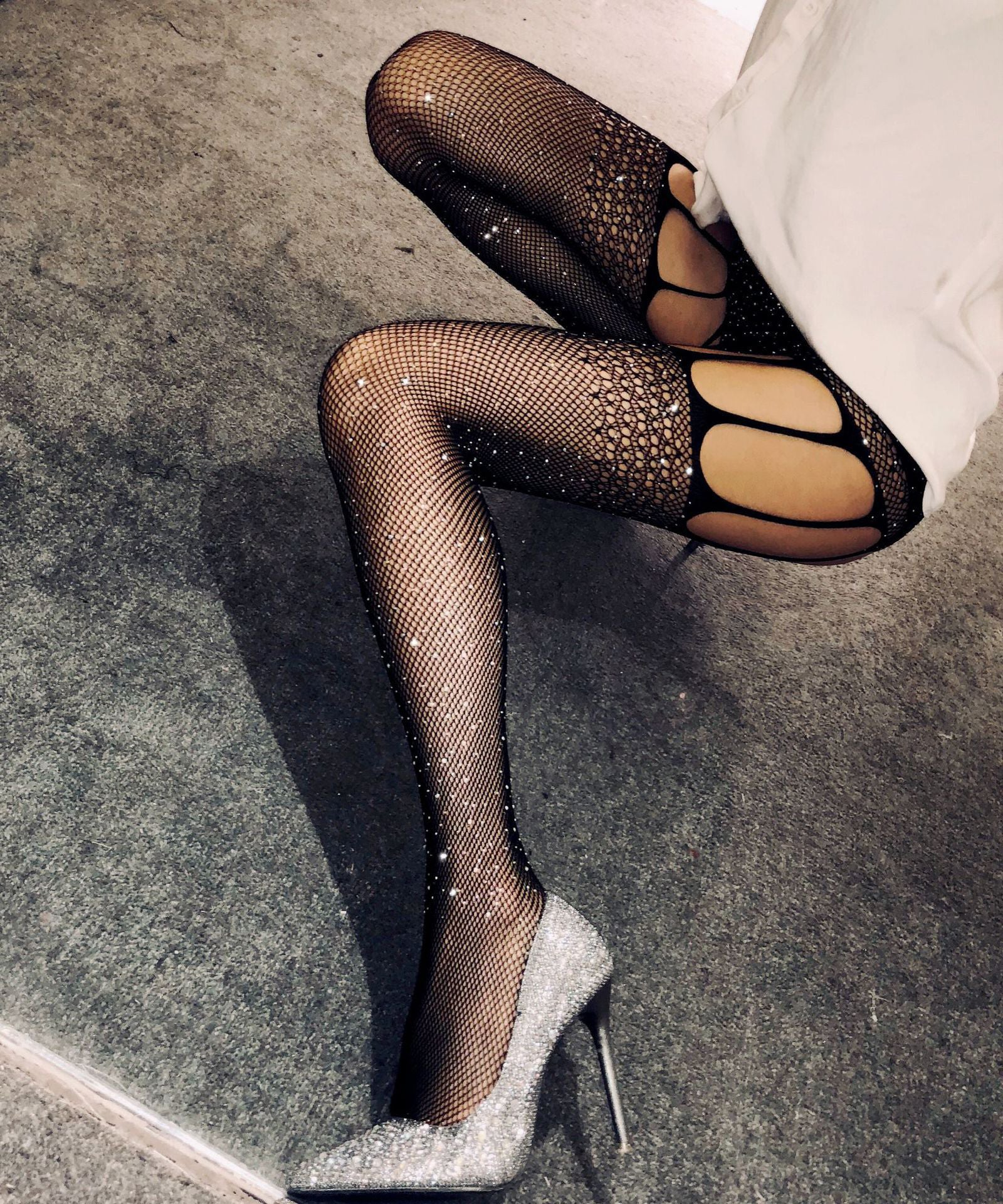 網タイツ ストッキング セクシー 勝負 ピカピカ MY9-DFDNH-WW-TZDD-H