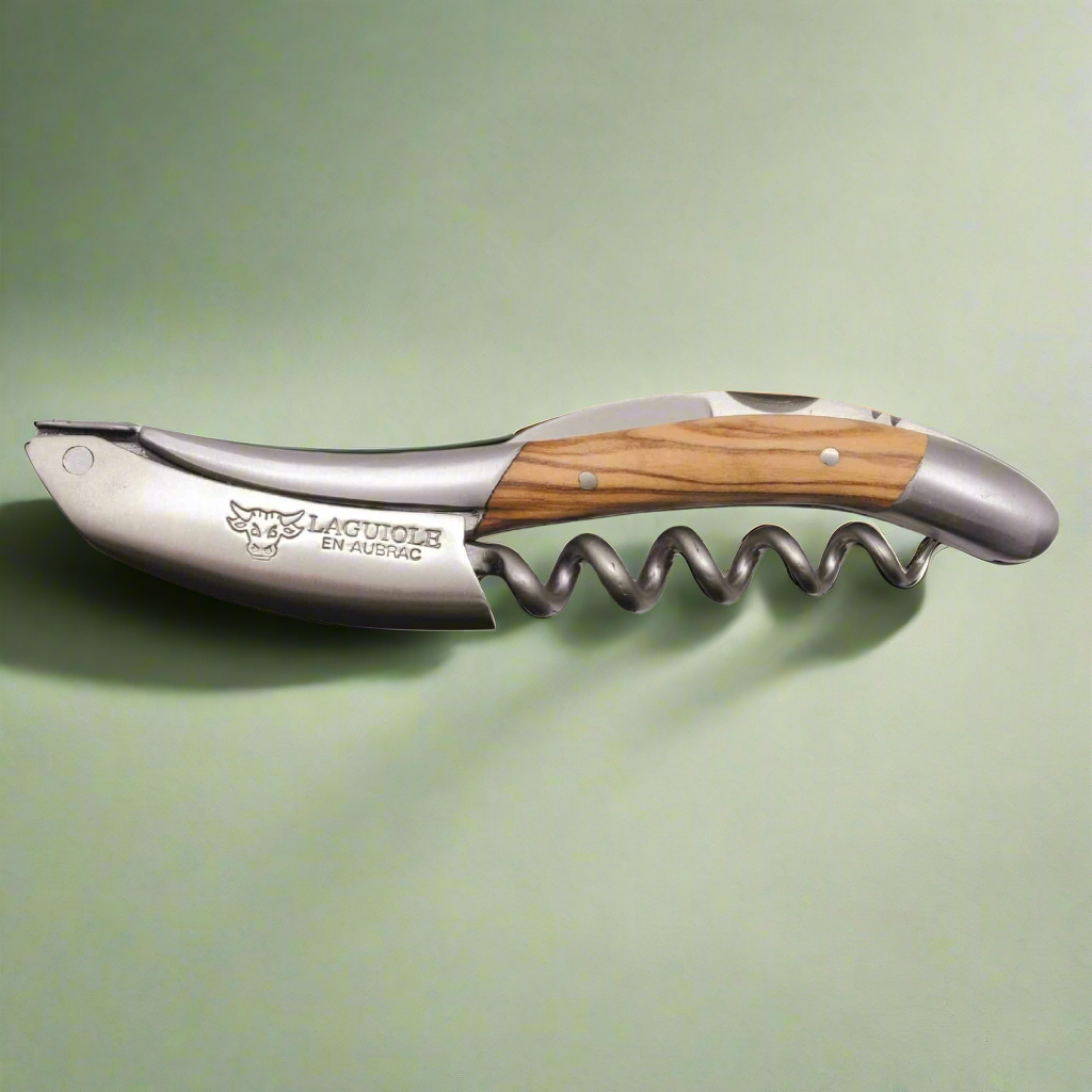 Handcrafted Sommelier Waiter's Corkscrew with Olivewood Handle by