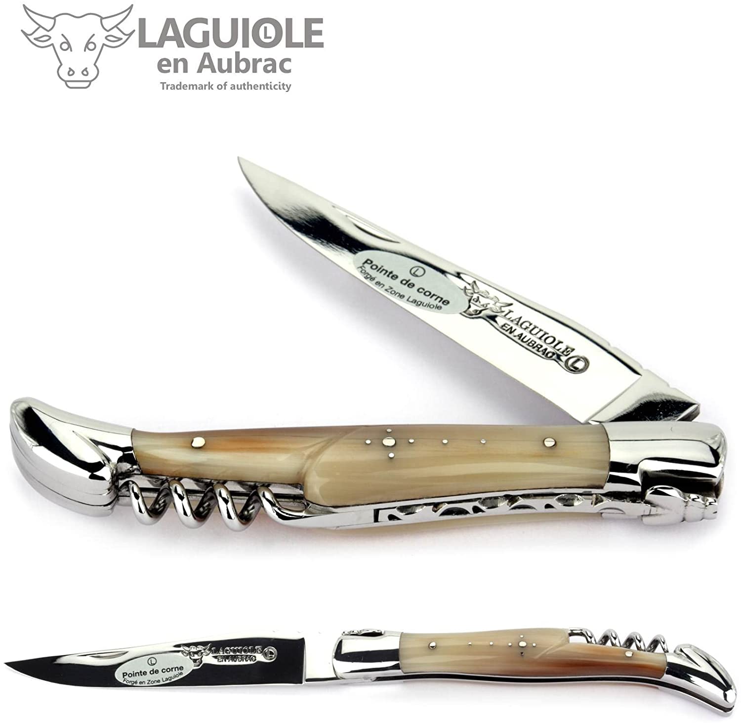 Laguiole en Aubrac Handcrafted Multipurpose Knife with Corkscrew