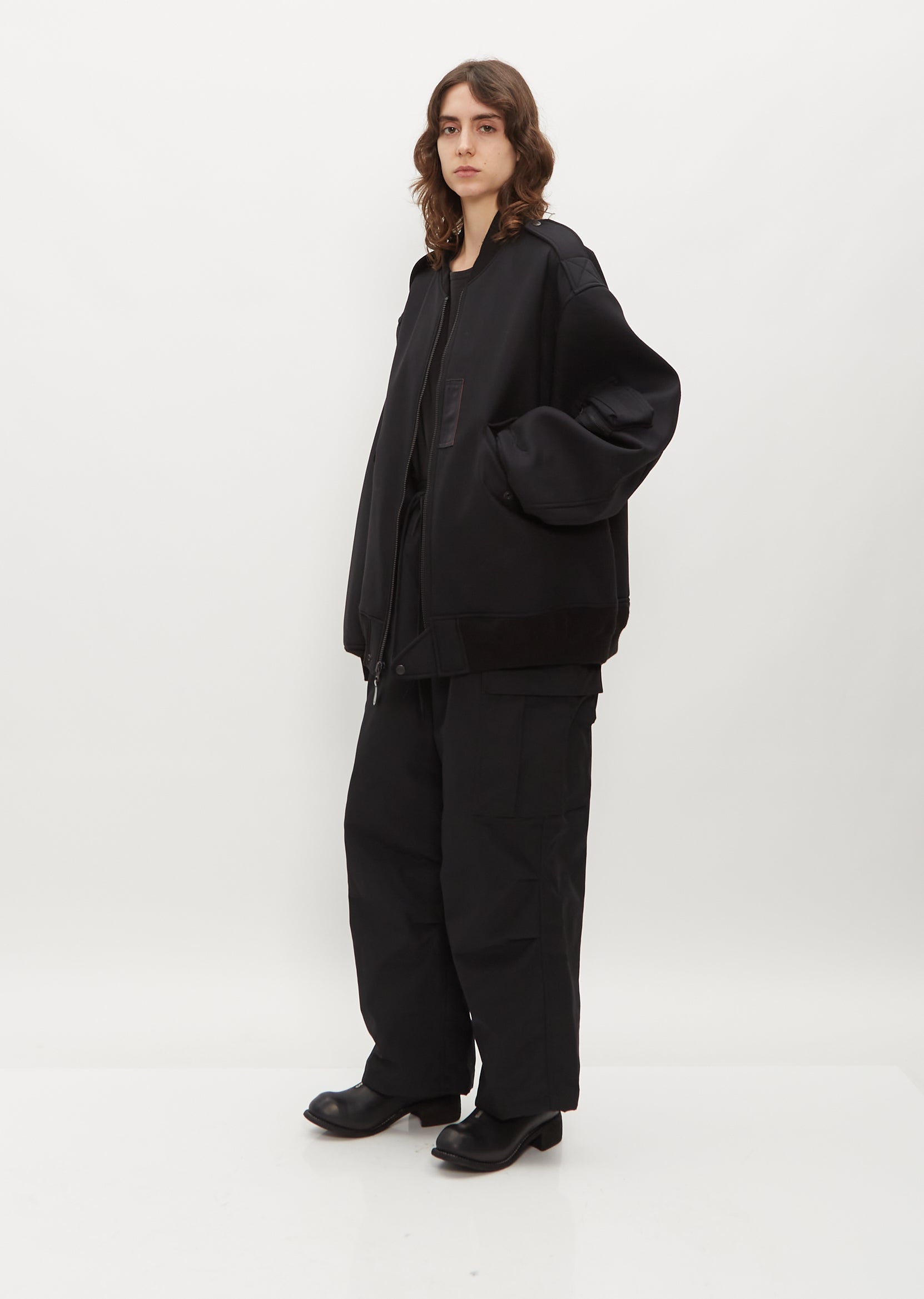 Wool Serge Bonded Bomber – La Garçonne