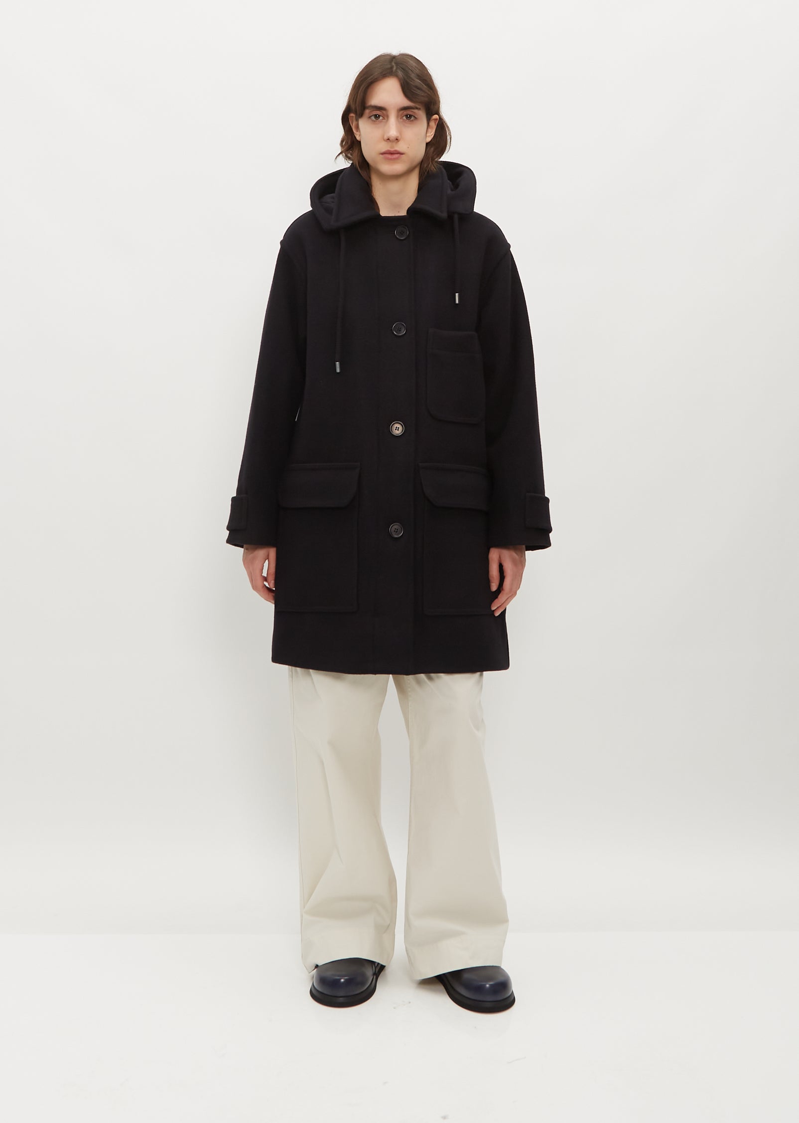 Hooded Wool Coat – La Garçonne