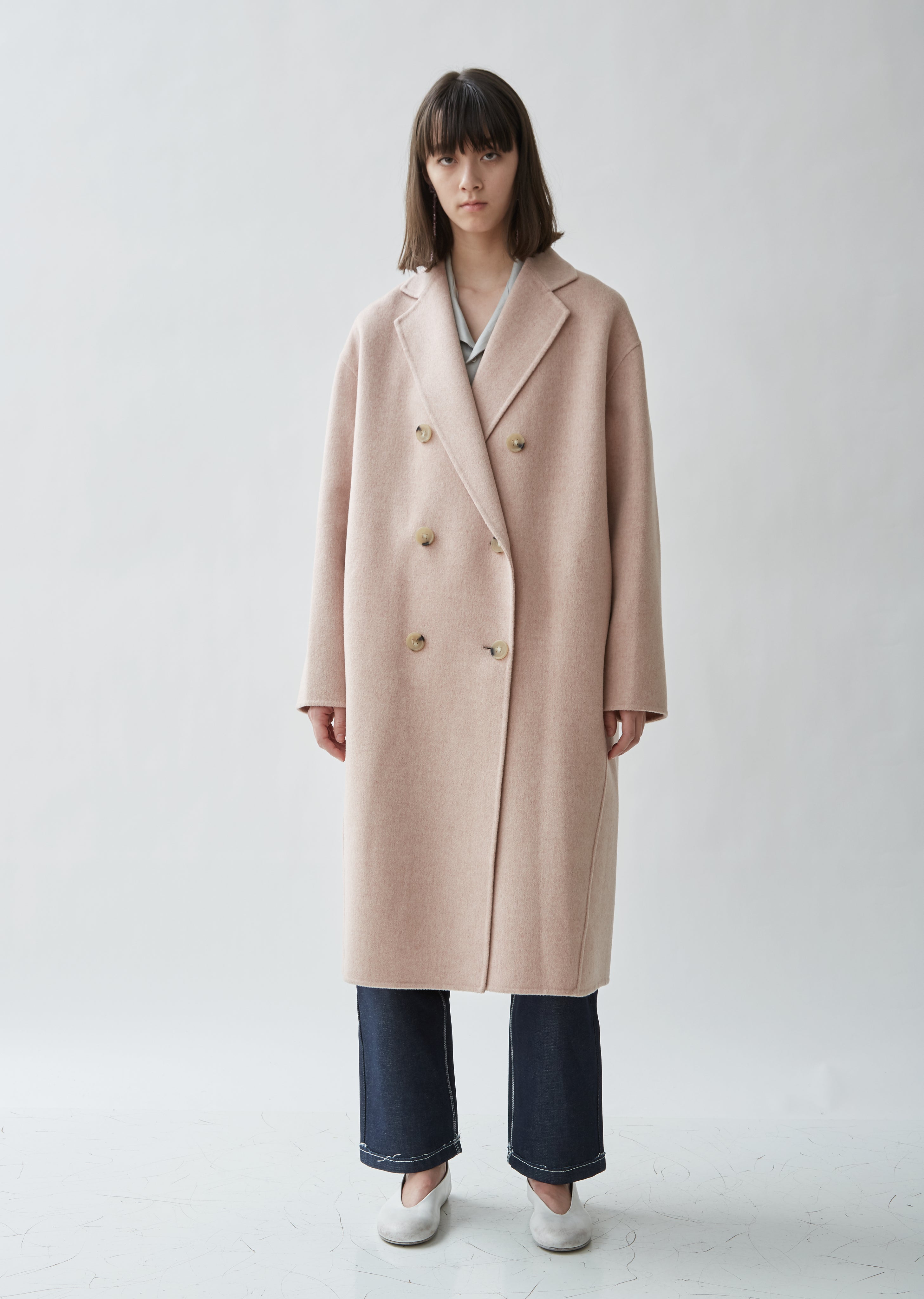 Odethe Wool Cashmere Coat by Acne Studios- La Garçonne