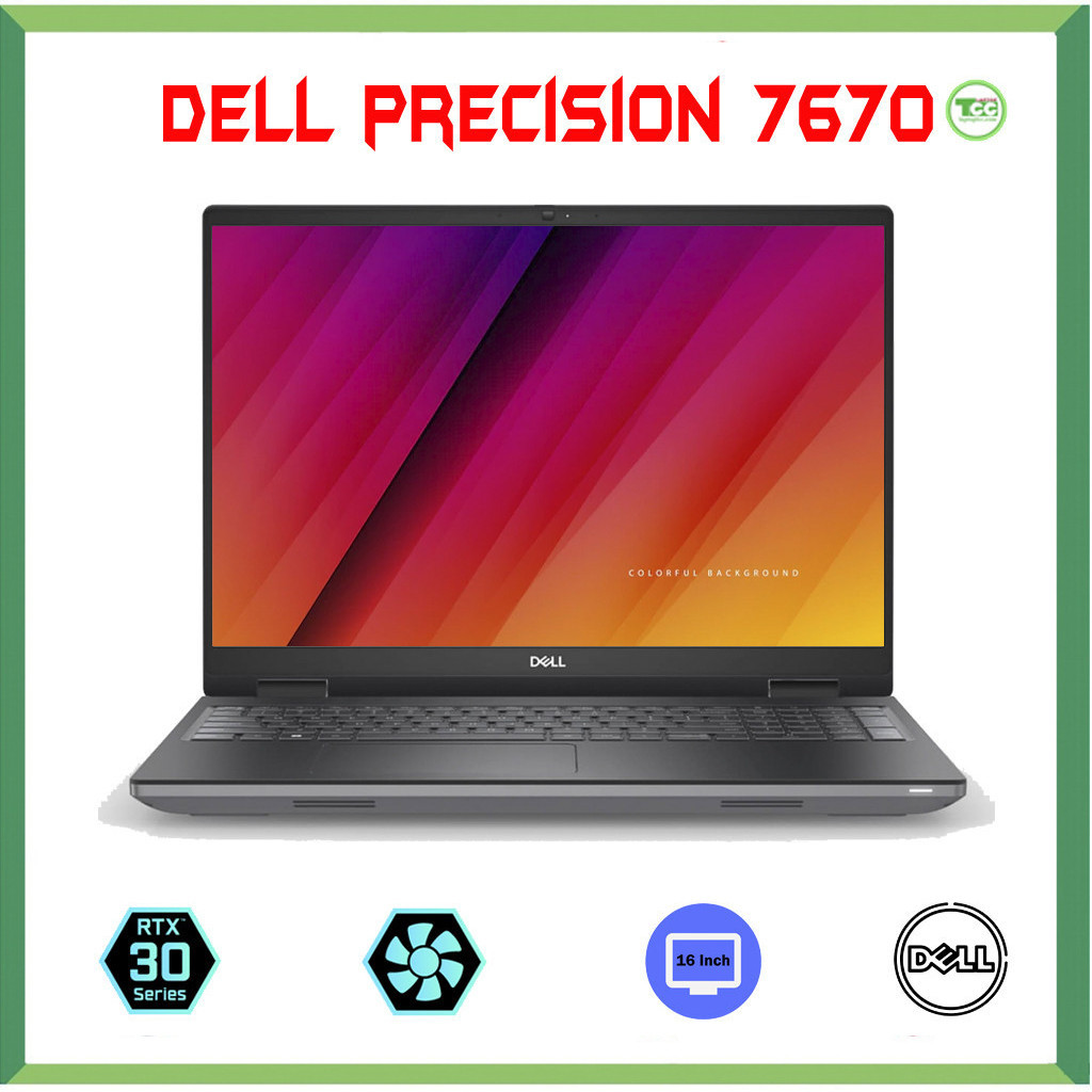 Dell Precision 7670 Core™i7-12850HX, Ram 32GB, SSD 1TB, 16