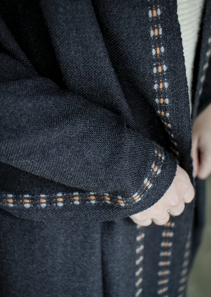 SAANA merino wool stole 70x220cm+fringes – LAPUAN KANKURIT（ラプ