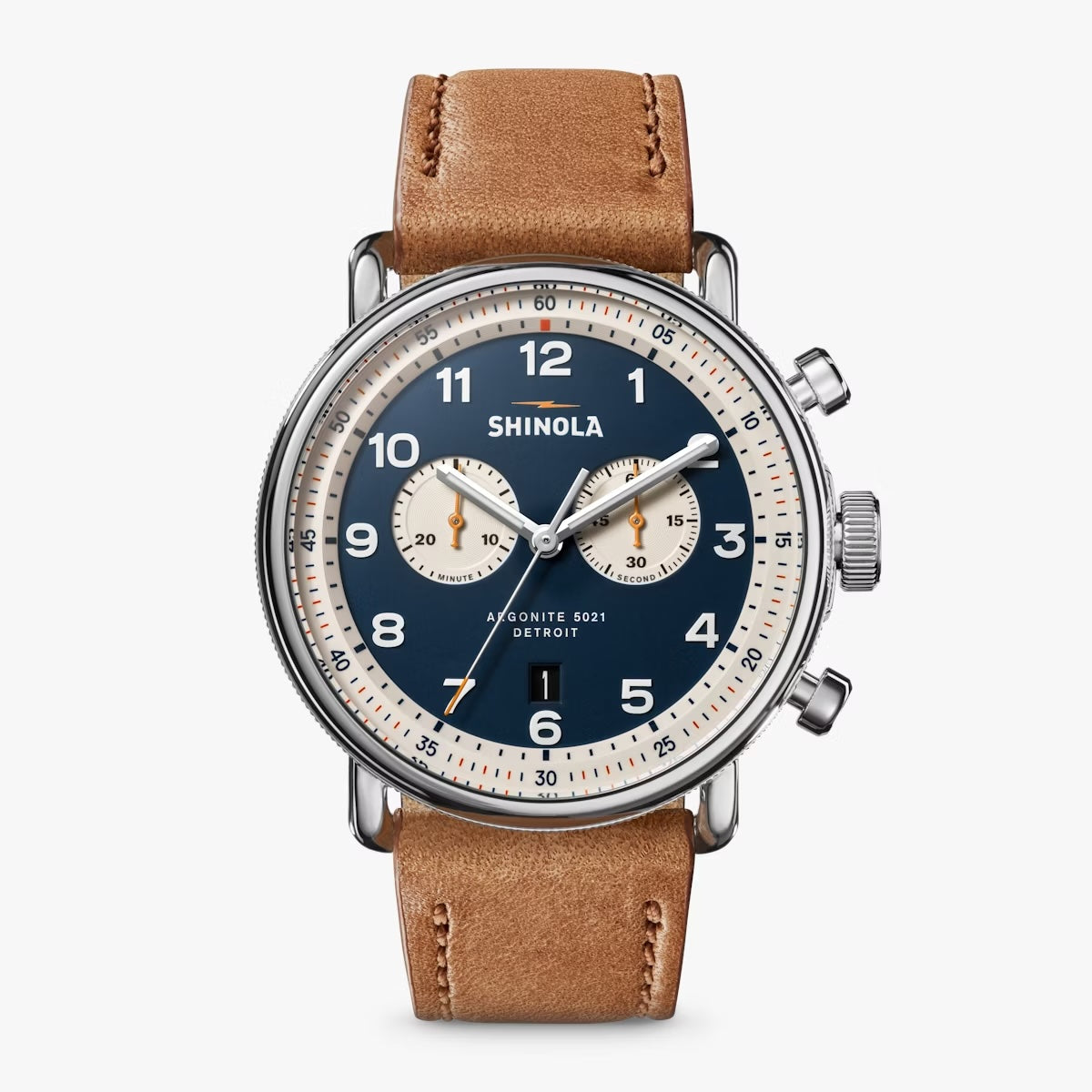 Shinola | The Canfield 43mm 2-Eye Chrono Watch – LAPIS