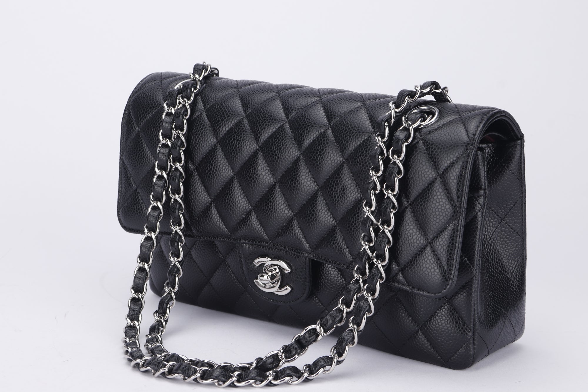 Chanel Classic Flap Medium Size Black Caviar Leather | Attic House