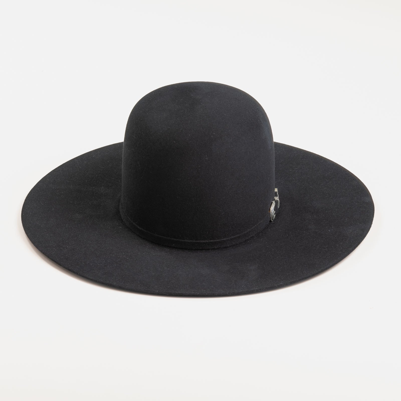 10X Douglas Open Crown in Black | Larry Mahan Fur Felt Western