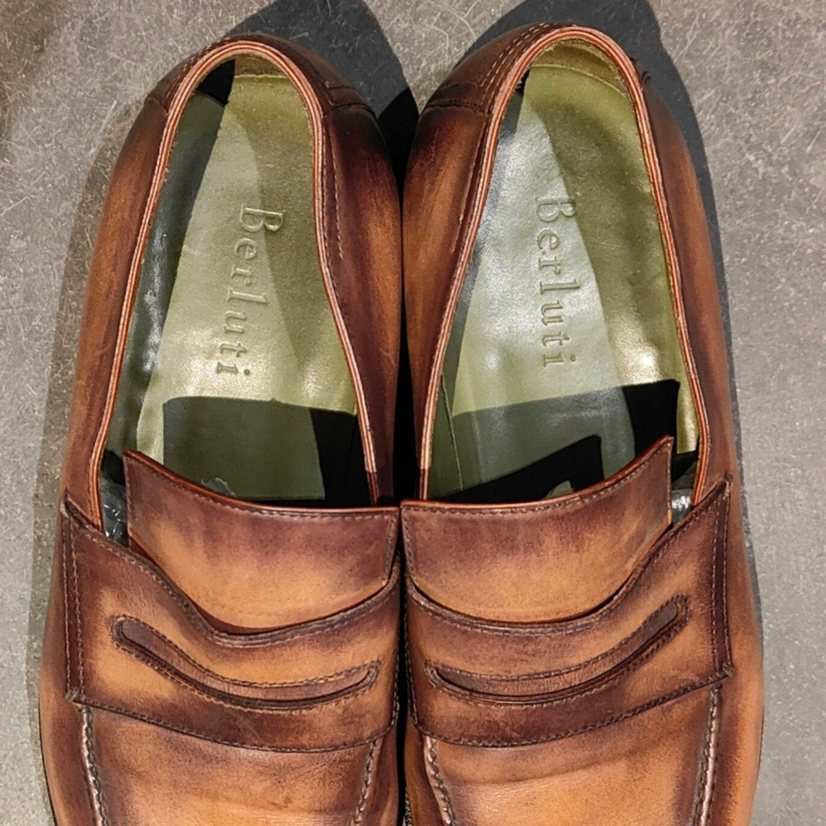 BERLUTI】ベルルッティ 0129アンディ カーフ パティーヌ ブラウン