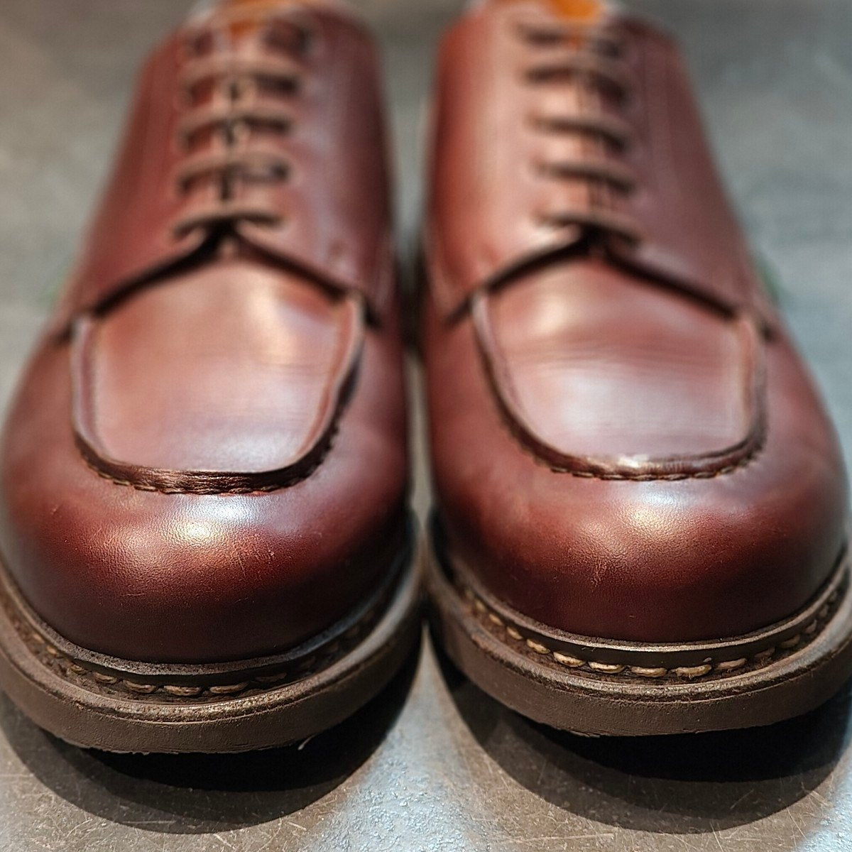美品 【Paraboot】パラブーツ シャンボード Uチップ リスレザー カフェ