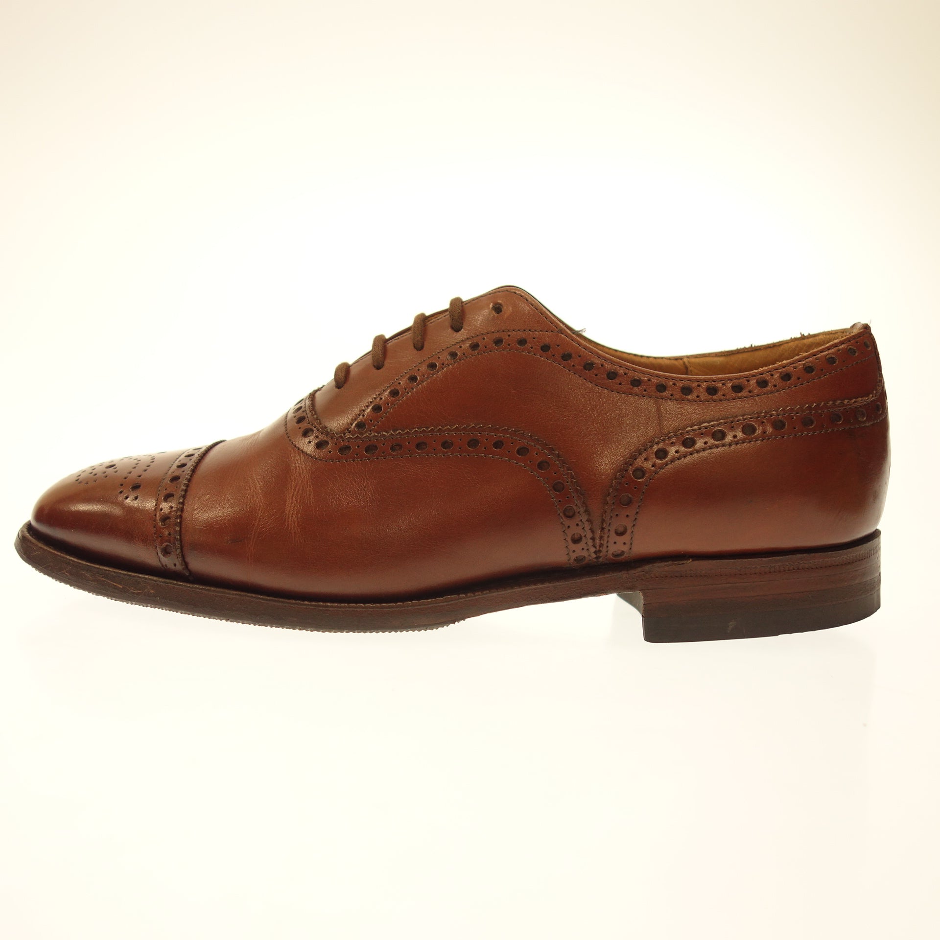 Churchs】チャーチ DIPLOMAT セミブローグ カーフ ブラウン サイズ UK6