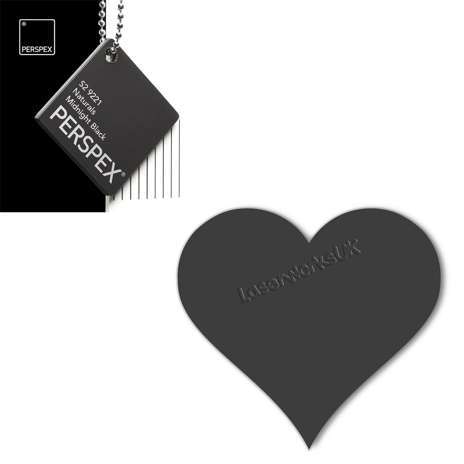 Acrylic Heart Blanks (8cm Pack of 7) – Laserworksuk