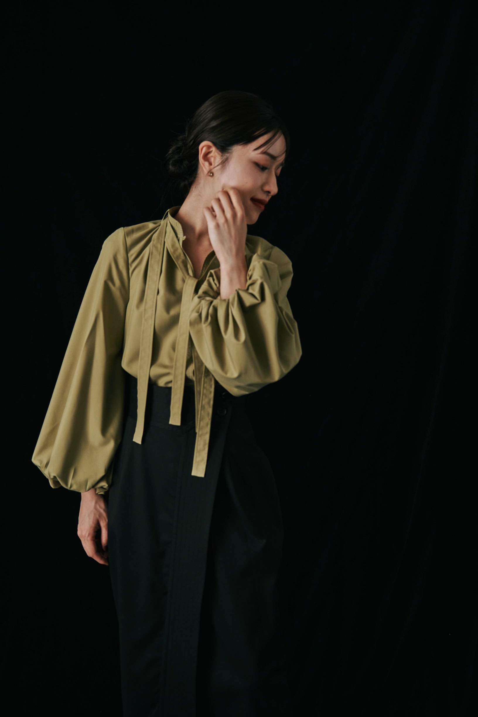 Double tie Blouse – L'AUBE BLANC