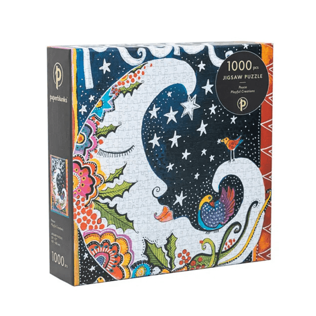 Peaceful Moon 1000-Piece Puzzle | Laurel Burch Studios