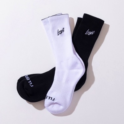 LEGIT ミドルソックス【BRUSH UP】ブラック SO-04 | ラクロス用品専門