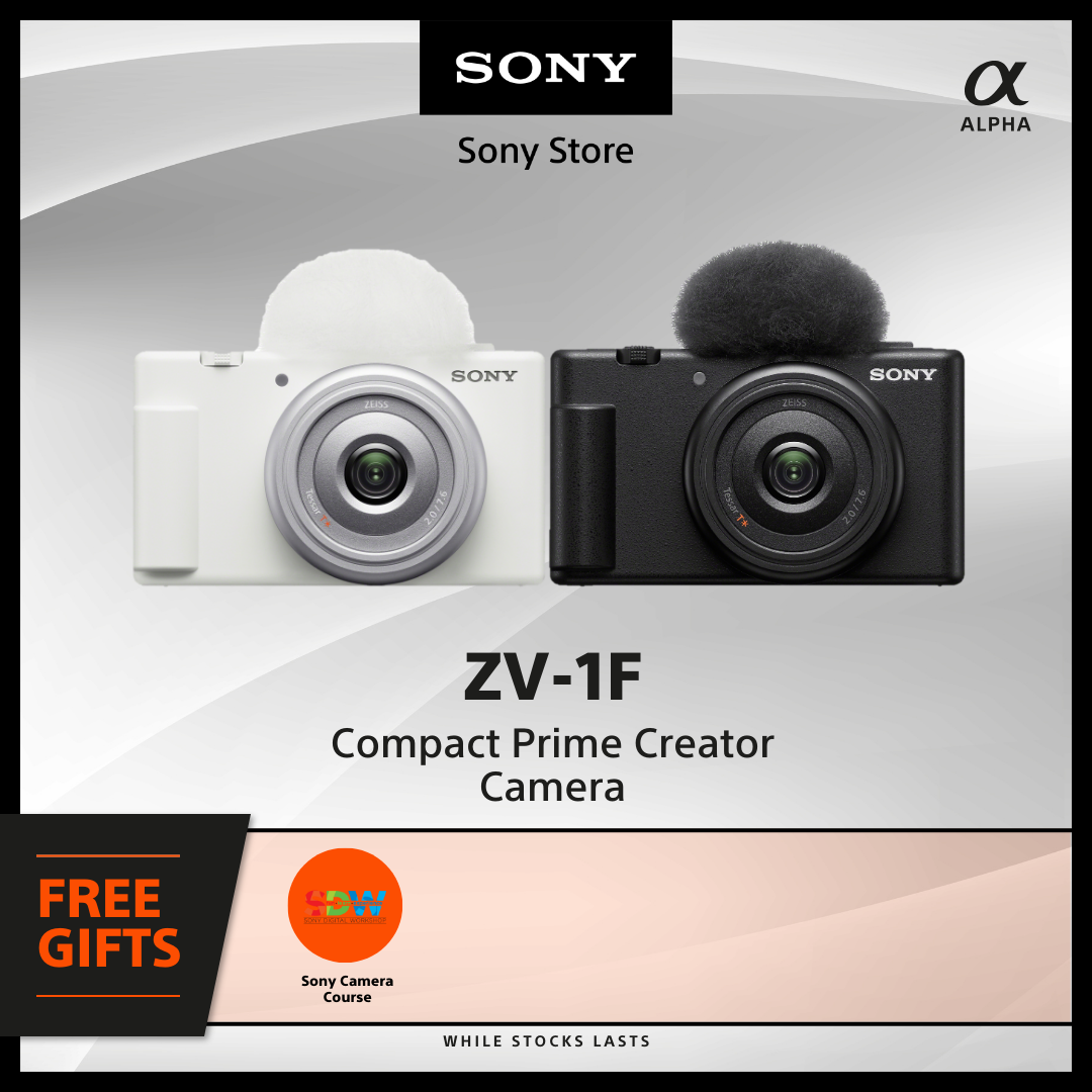 Sony Singapore ZV1F | Vlog Camera | ZV-1F | Small and Compact