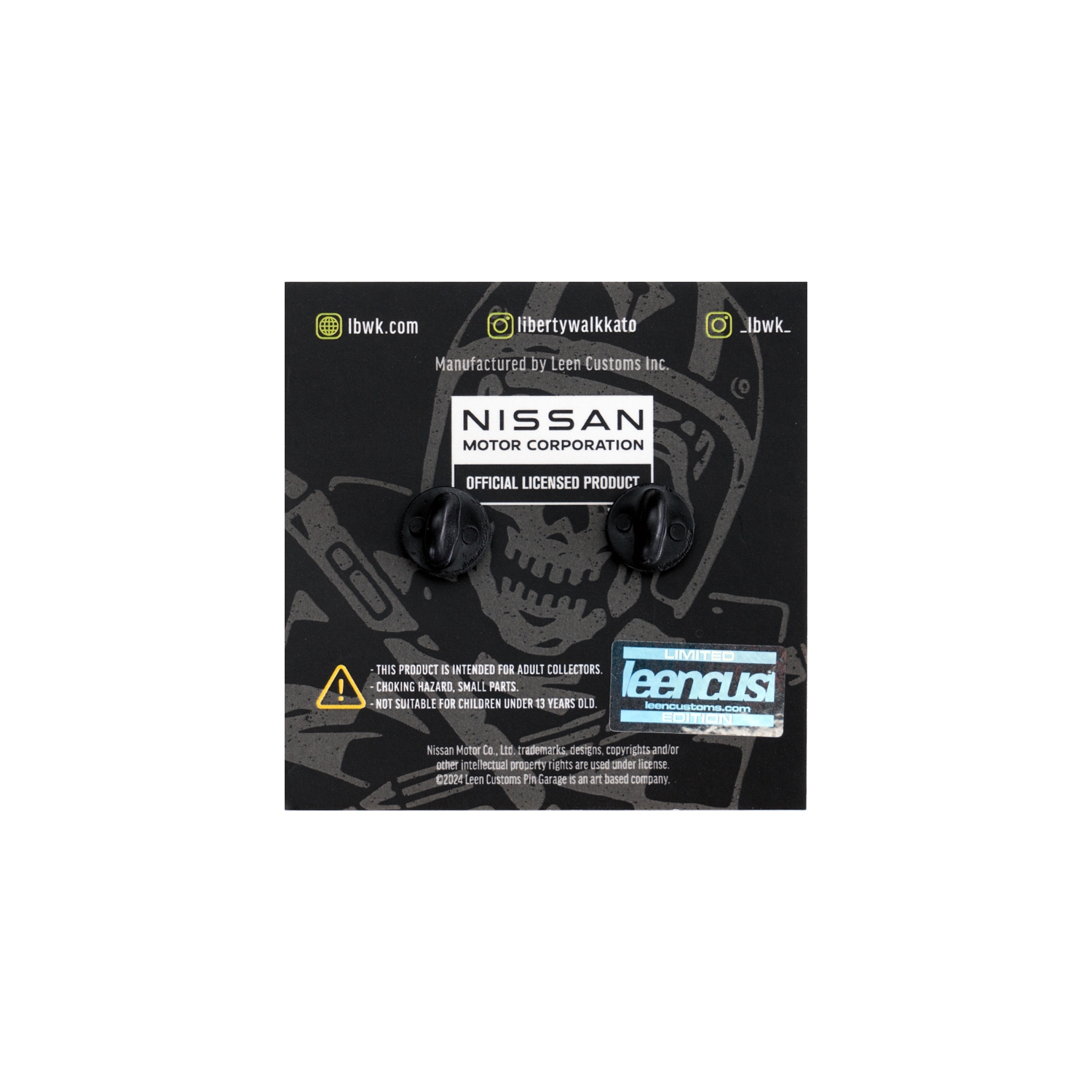 Leen Customs Pin Badge LB-WORKS RZ34 White - LB-ONLINE STORE