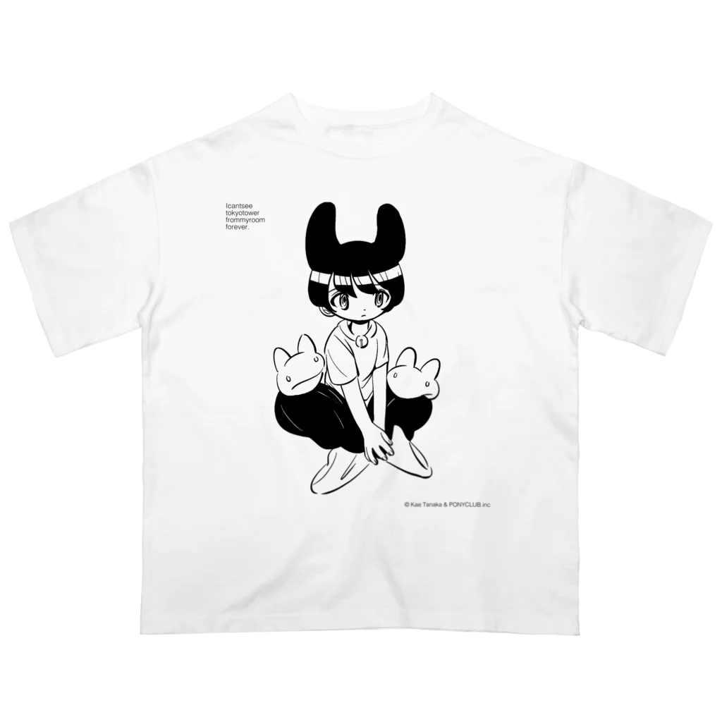 田中かえさんのTシャツ（黒プリント） / PONYCLUB.inc ( ponyclub )の