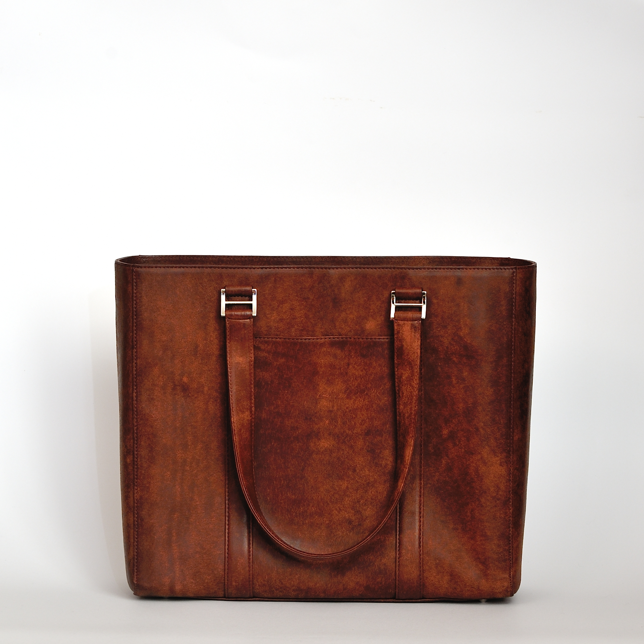 折本鞄 イタリアンレザー ダークブラウン - 折本鞄 - 一つひとつ手作り