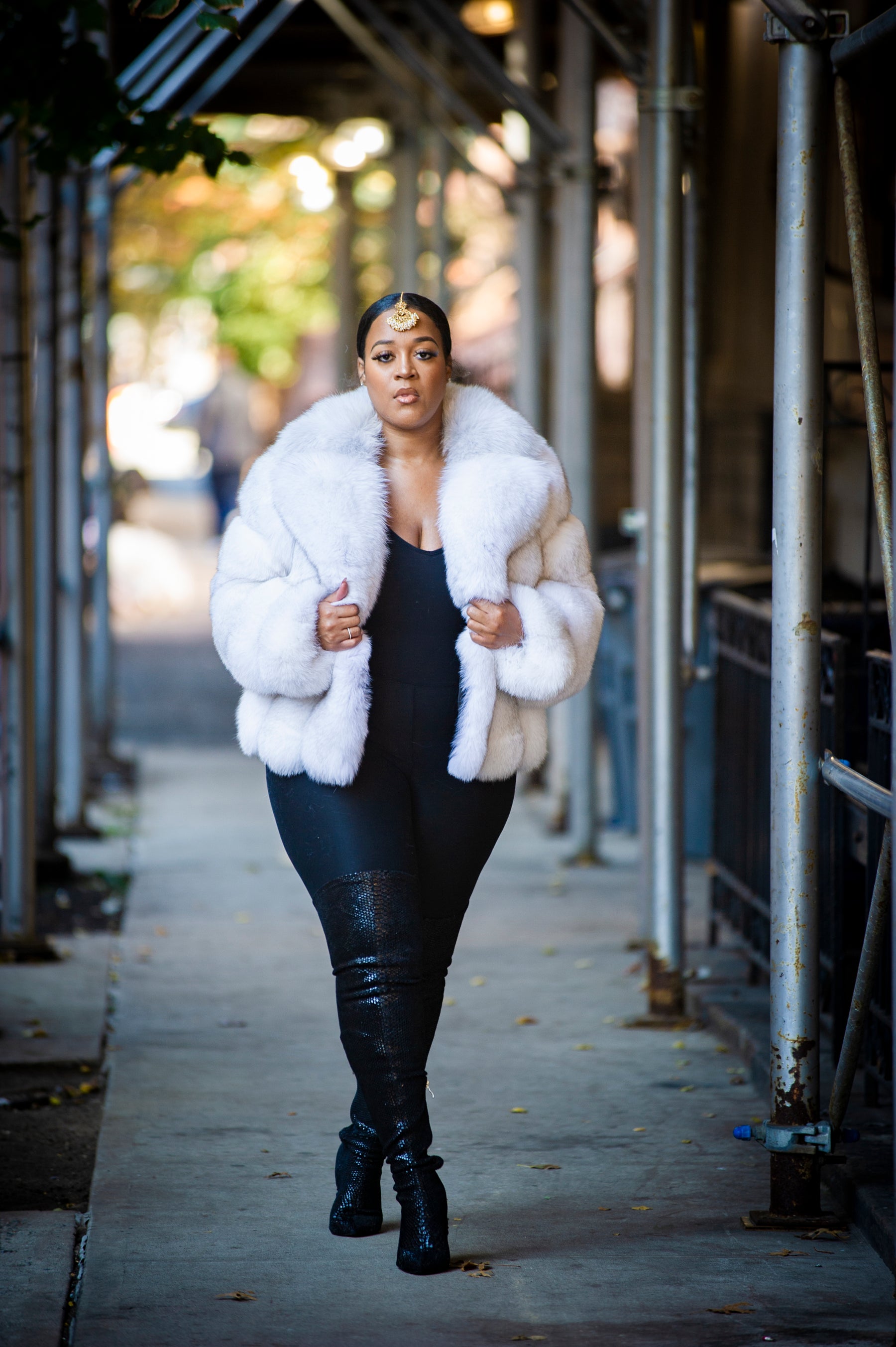 Women's Marcy Fox Jacket [Natural White] – LeatherKloset