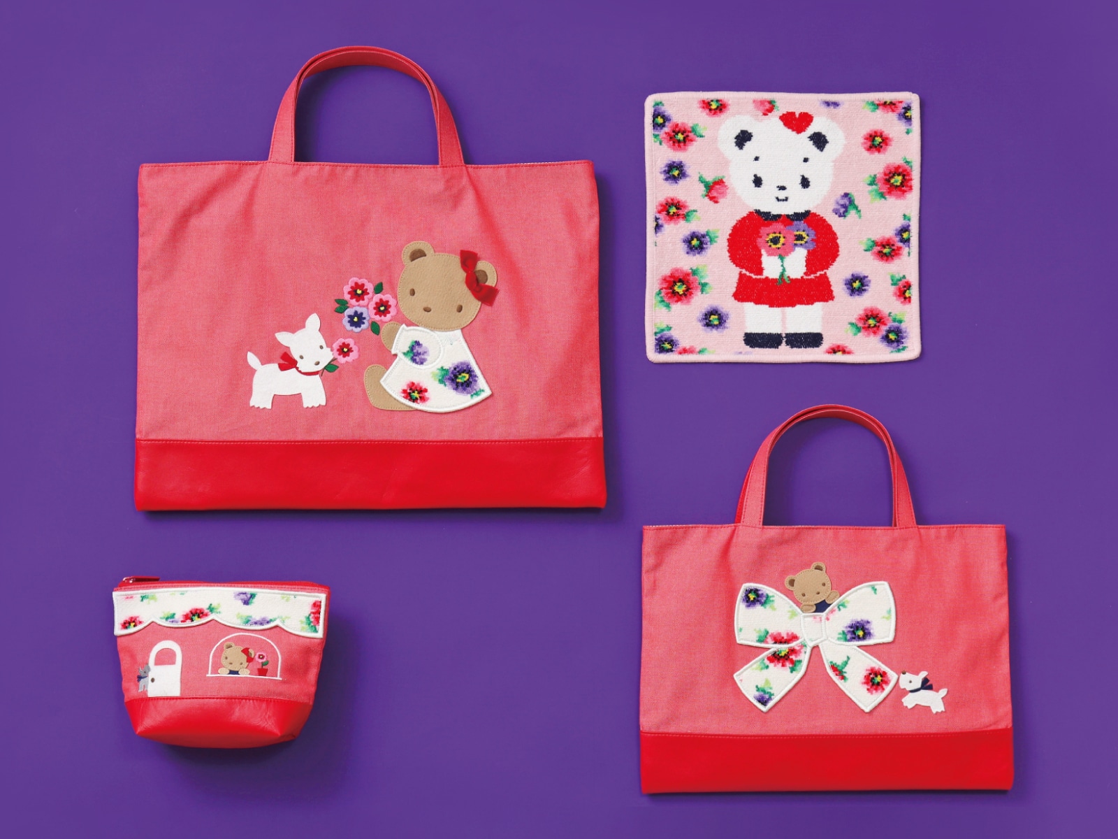 フェイラーとファミリアが初コラボ！限定ハンカチ・バッグ・ポーチは