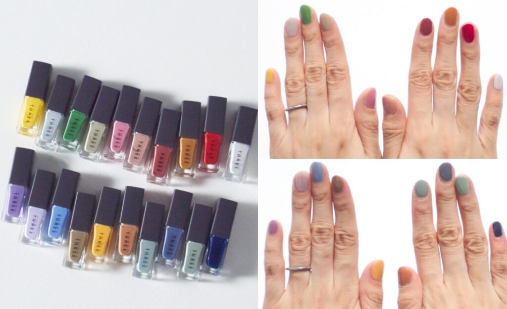 全20色をお試し！【THREE】新ネイルラッカーはロングラスティング、速