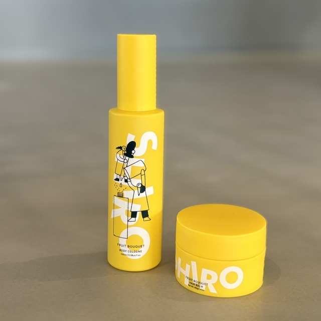 北海道】SHIRO砂川本店限定の黄色いボトル・フルーツブーケのボディ