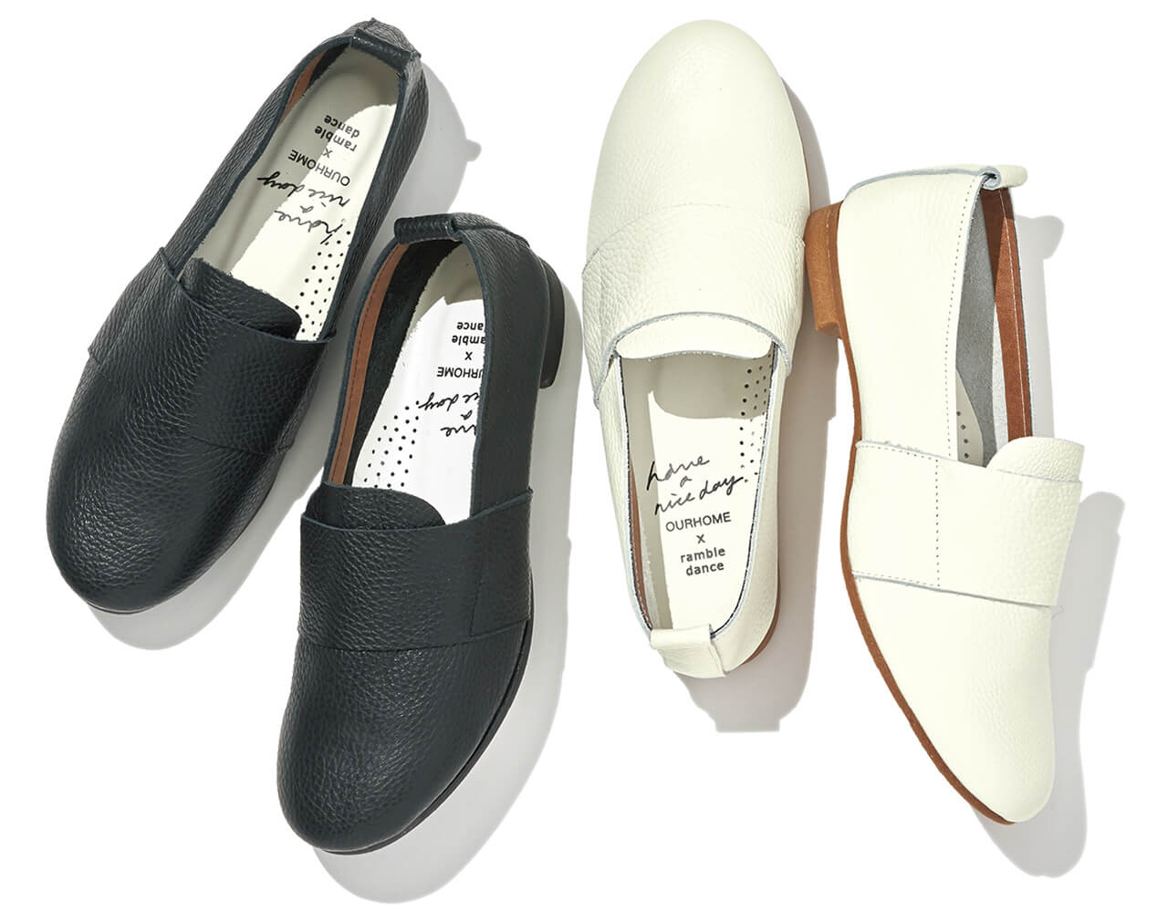 履き心地最高！脱ぎ履きしやすいイタリアンレザースリッポン「Emiさん