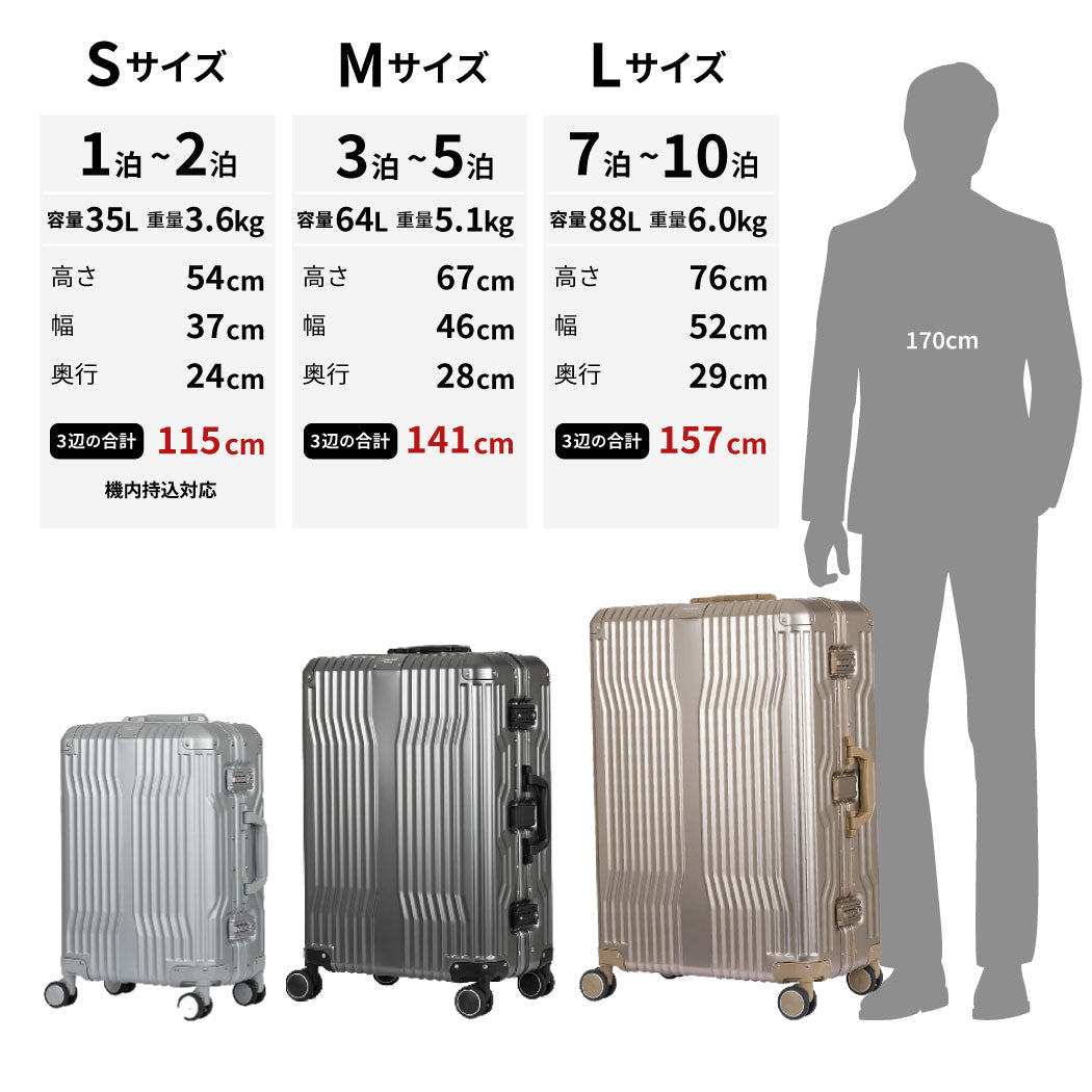 1泊～2泊向き 機内持ち込み可 スーツケース レジェンドウォーカー 1512