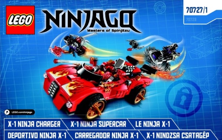LEGO Instructions for set 70727 X-1 Ninja Charger, Ninjago - Rebooted