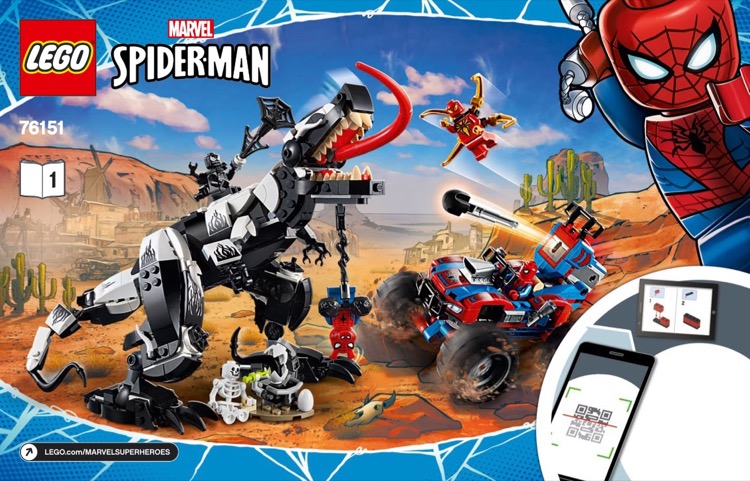 LEGO Instructions for set 76151 Venomosaurus Ambush, Marvel Super