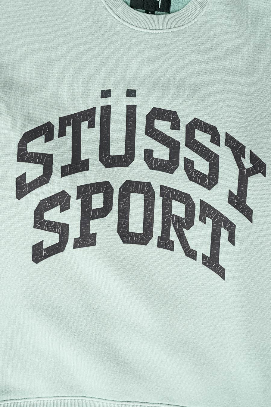 Stussy - CREWNECK BIG CRACKLE SPORT GREEN – LE LABO STORE