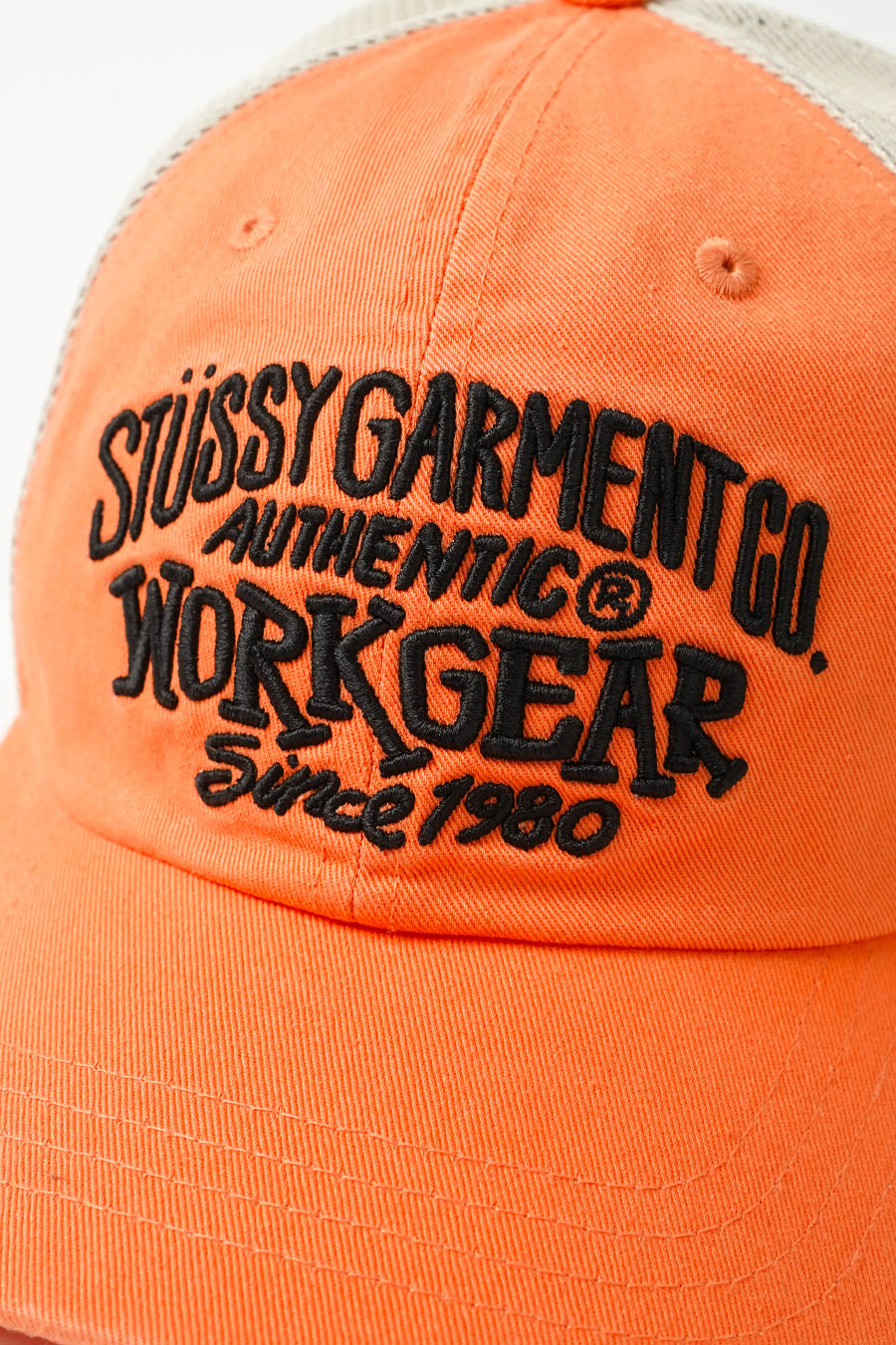 Stussy - ORANGE LOW PROFILE WORKGEAR STRAPBACK CAP – LE LABO STORE