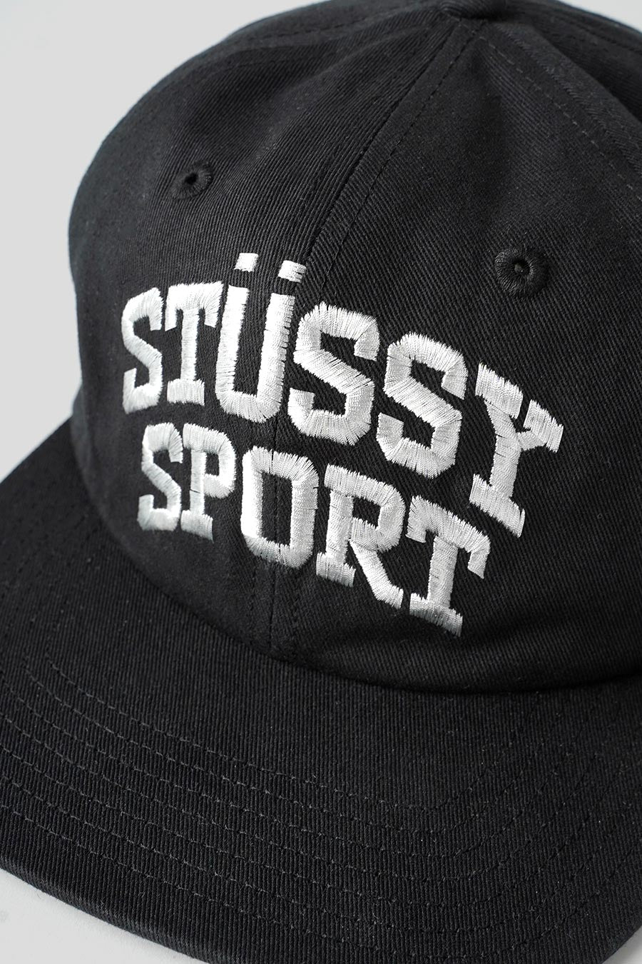 Stussy - BLACK AND METALLIC MID-DEPTH SPORT CAP – LE LABO STORE