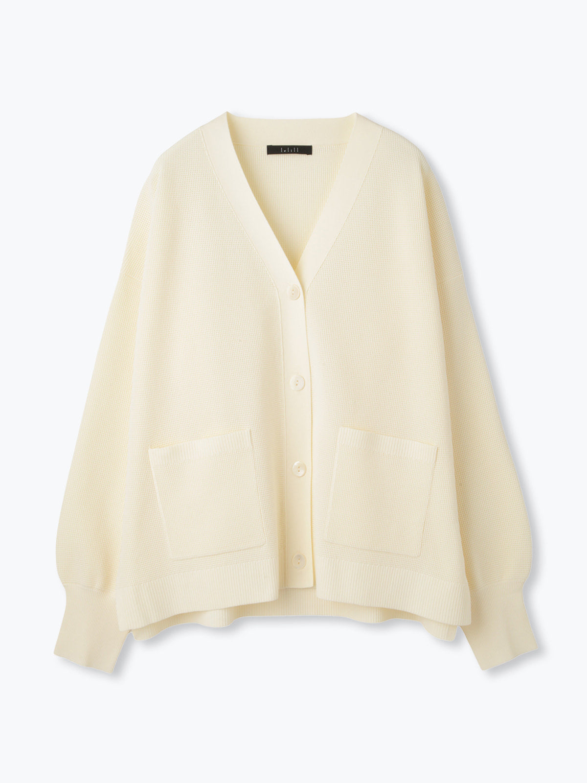 lelill レリル ハイテクワッフルカーデ