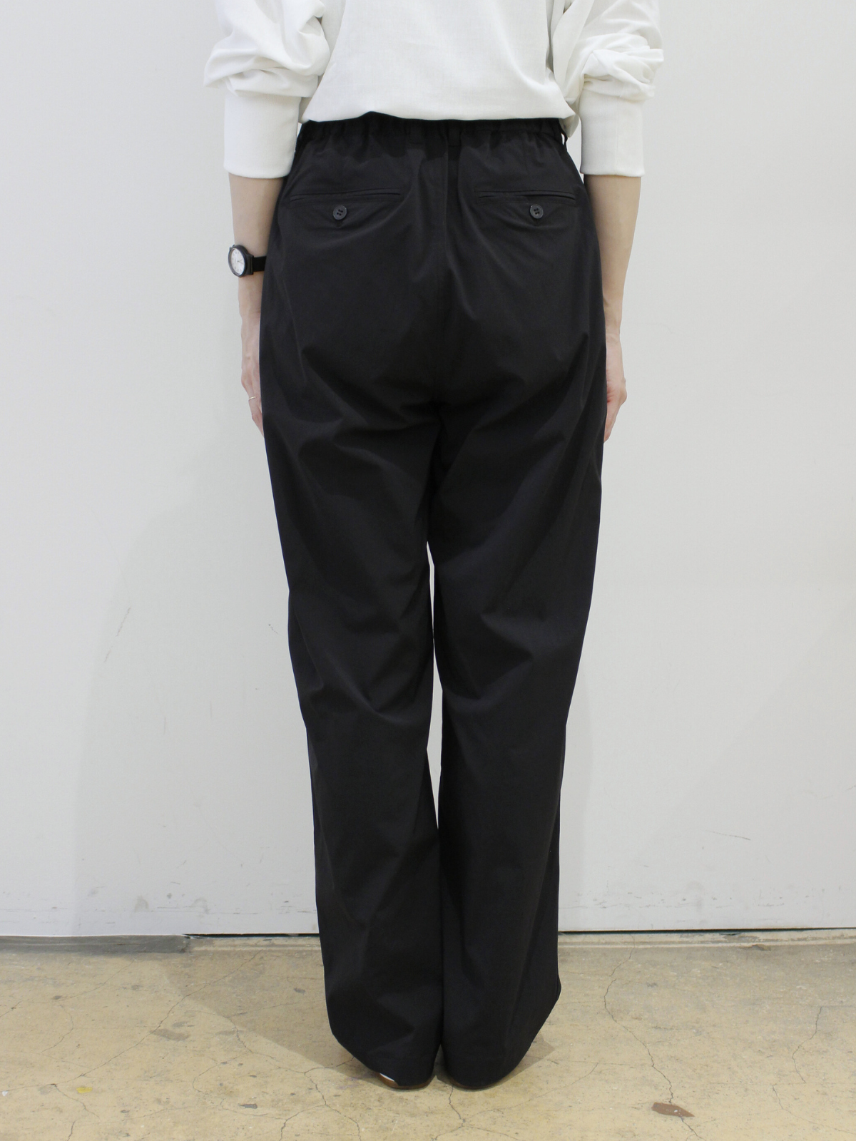 lelillレリル THE BASIC CHINO ベージュ/ブラック