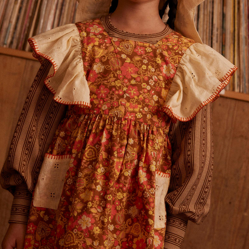 Apolina（アポリナ）2025AW Ursina Embroidered Pinafore - Autumn