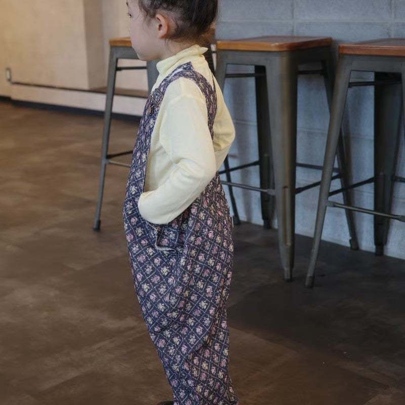 &pal（アンドパル）2025AW floral pattern code overalls salopett