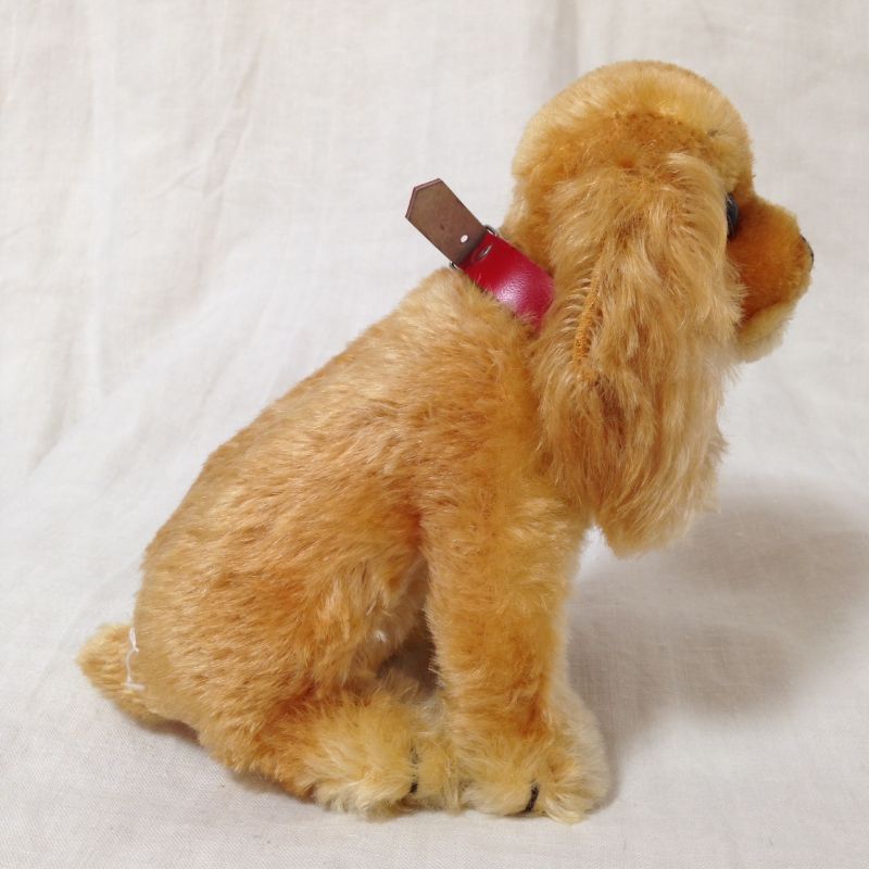 ドイツ シュタイフ コッカースパニエル オレンジ steiff 1950~60