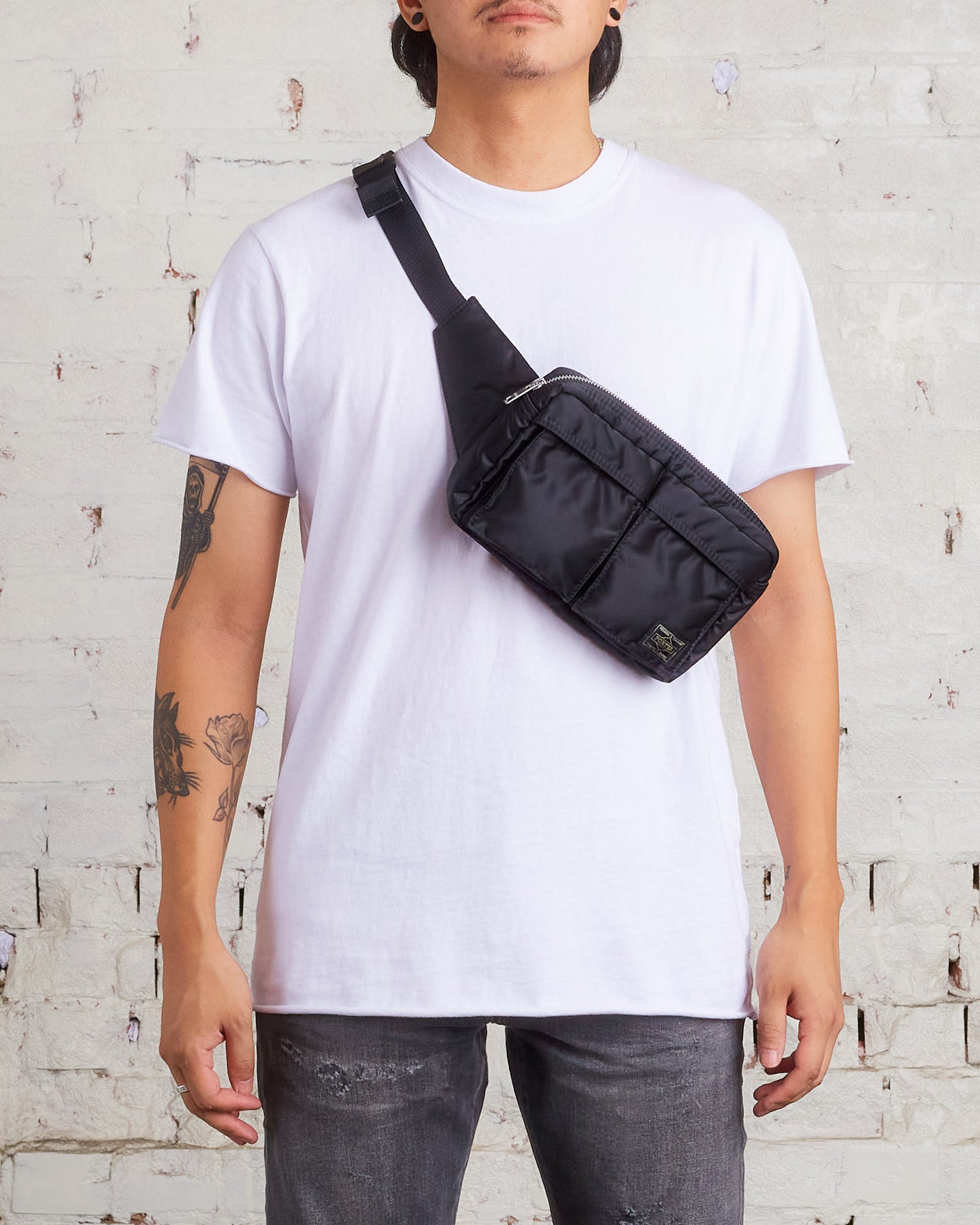 Porter Tanker Waist Bag Black – LESS 17