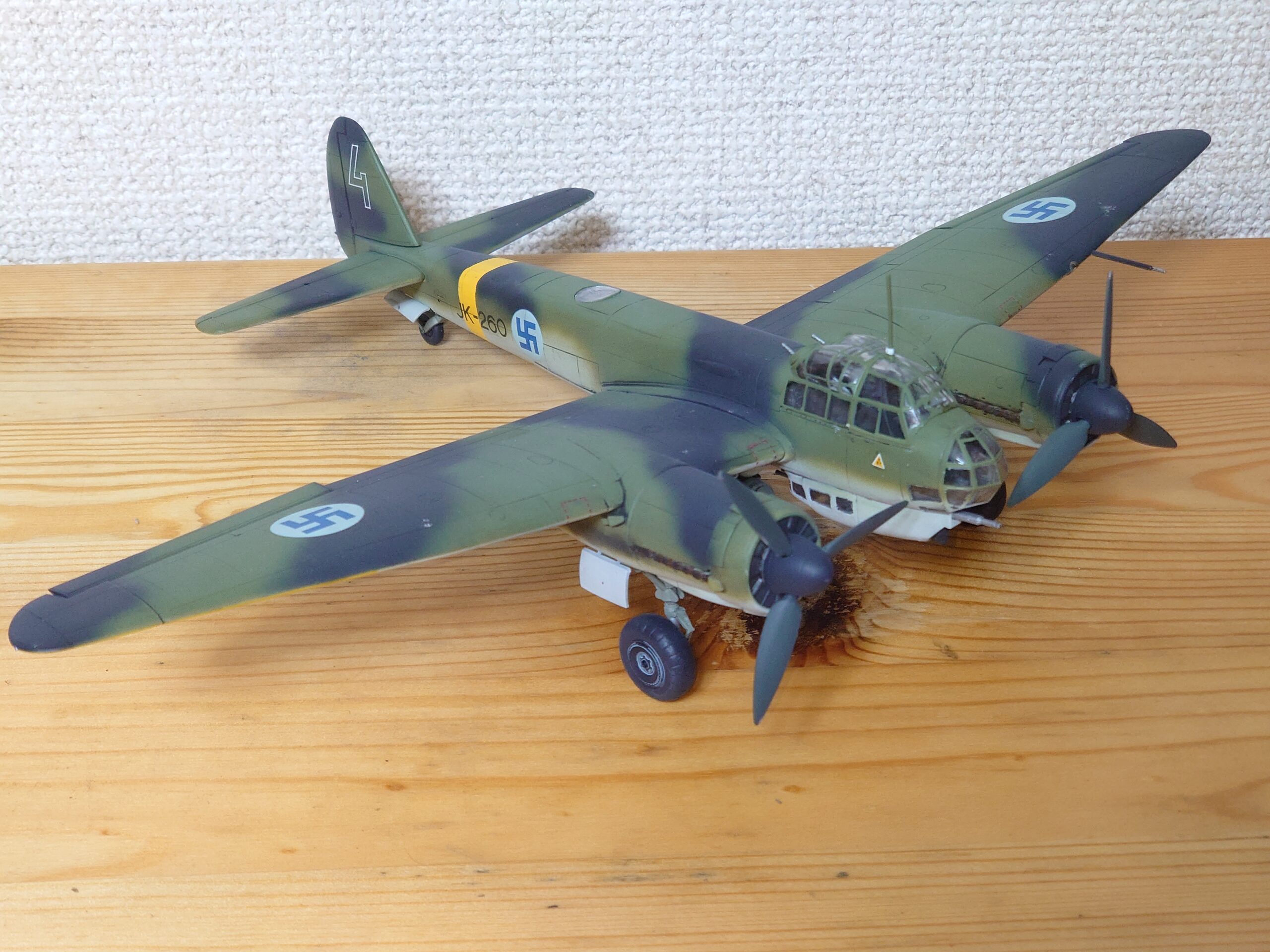 ハセガワ ユンカースJu88A-4(フィンランド空軍) 製作記⑦(完成) | 模型