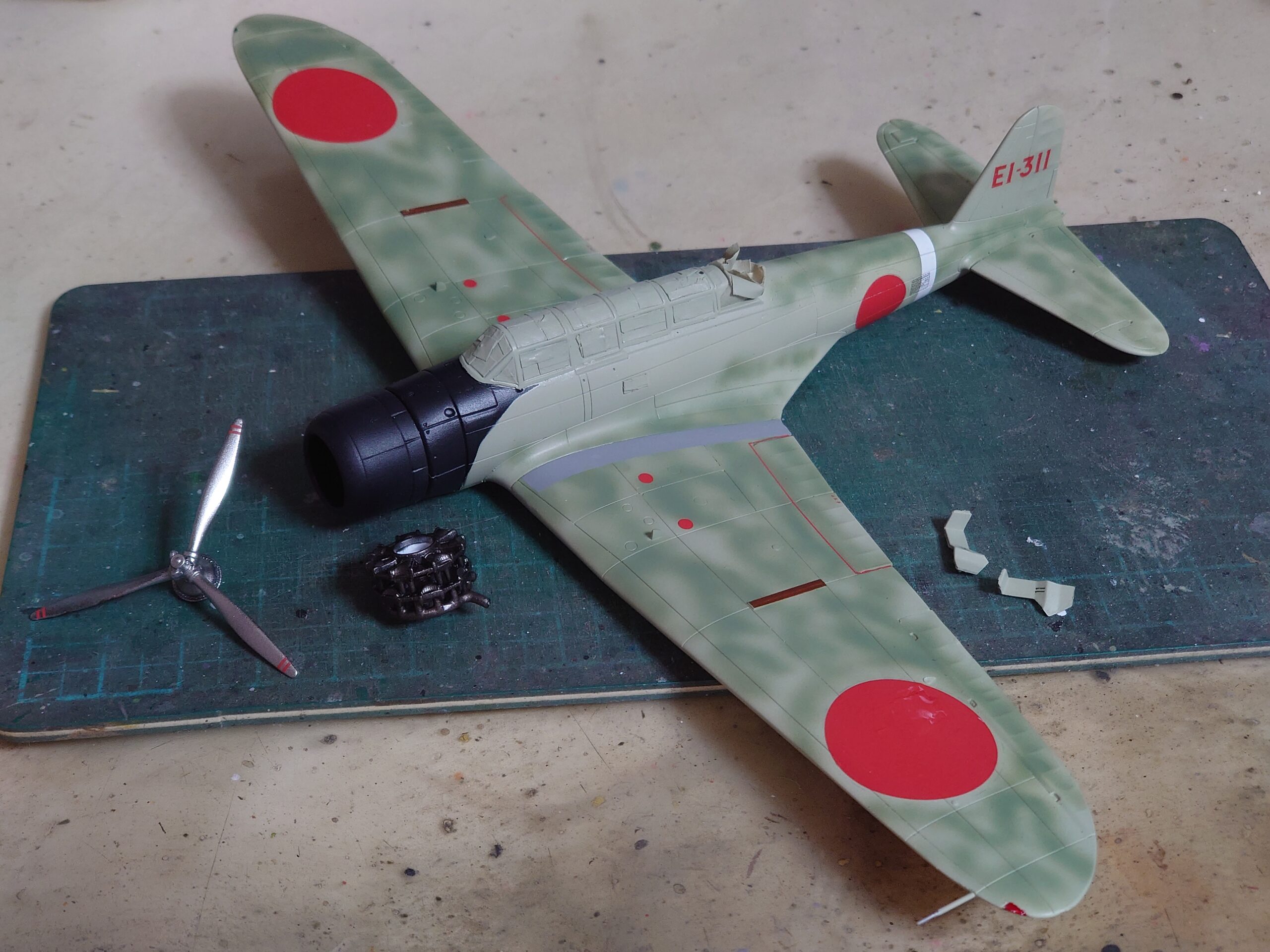 エアフィックス 九七式三号艦上攻撃機 製作記③ | 模型大隊戦闘日誌