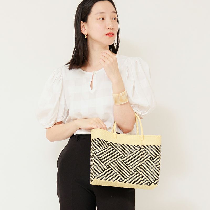 MERCADO BAG - TAPETE - Cream / Black (XS) | Letra｜レトラ公式通販