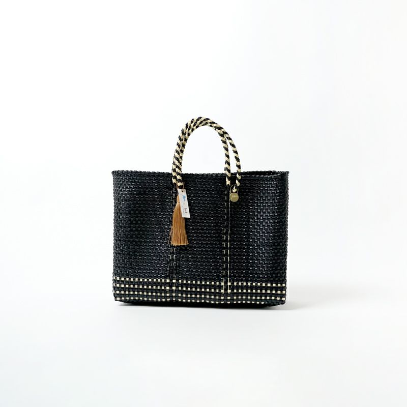 MERCADO BAG - Letra×hal ORIGINAL CHECK - Black / Cream (SHORT S