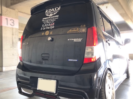 ワゴンRスティングレーのMH23s・テールランプ交換・スモークテール