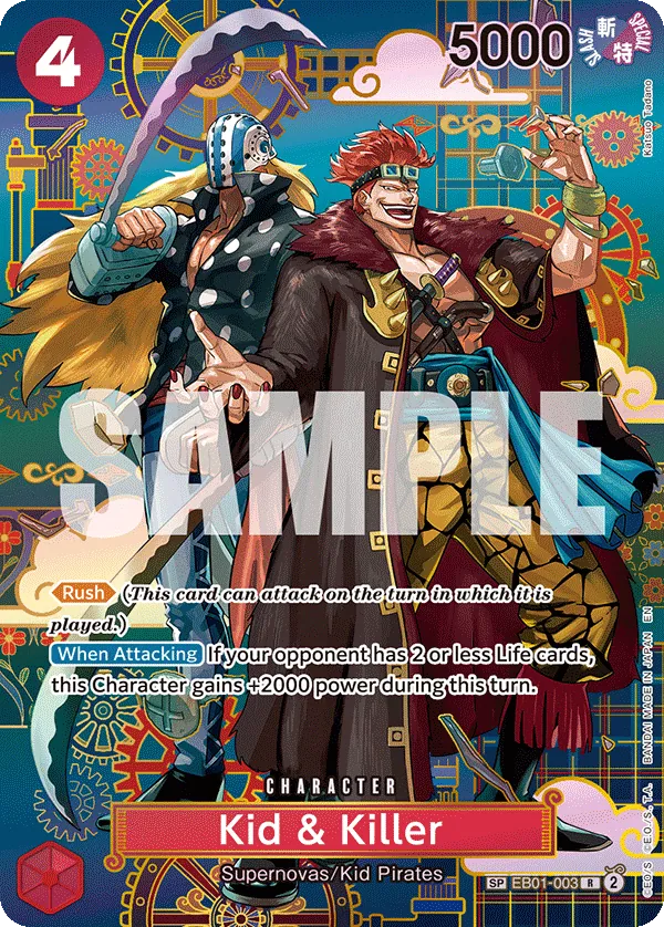 Kid & Killer (EB01-003) • The Azure Sea's Seven – Limitless One Piece