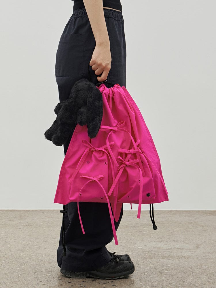 NJ X COLLER RABBIT STRING BAG (FUCHSIA PINK) – LINE FRIENDS SQUARE